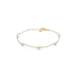 Studio Z - Shore forgyldt armbånd med perler - 7253344