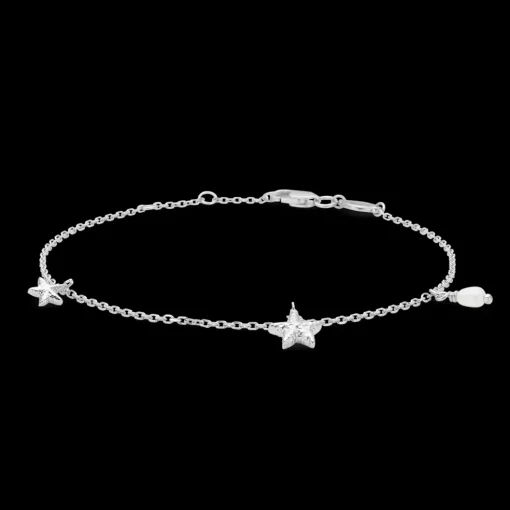 Studio Z - Starfish Lustre sølv armbånd m e vedhæng - 7153903