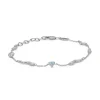 Studio Z - Tangled sølv armbånd med farvede zikonia sten - 7157847