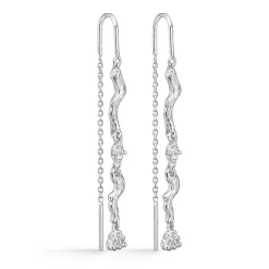 Studio Z - Tangled sølv ørehænger med zikonia sten - 7107849