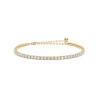 Studio Z - Tenneis armbånd i guldbelagt sølv, 2,5 mm bred - 7257098