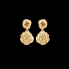 Studio Z - Untamed 18karat guldbelagte sølv øreringe - 7217886