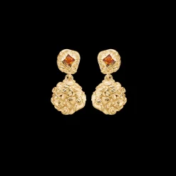 Studio Z - Untamed 18karat guldbelagte sølv øreringe - 7217886