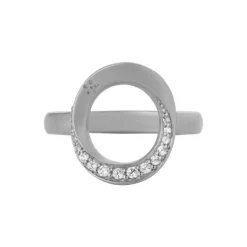 Swan ring sølv med zirkoner-5-1401a-r