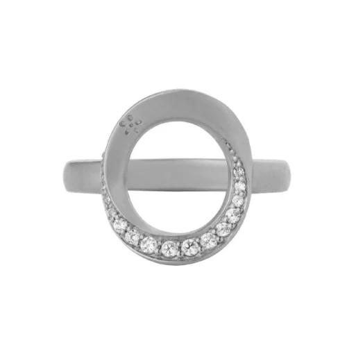 Swan ring sølv med zirkoner-5-1401a-r