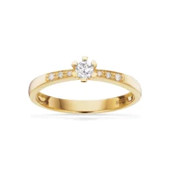 Vida - Darling guldring med diamanter 0,14ct - 7823,14