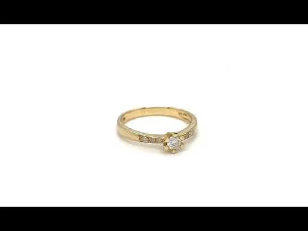 Vida - Darling guldring med diamanter 0,19ct - 7823,19