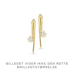 Vida - Guld ørebøjle med diamant 0,10ct - 1823,10