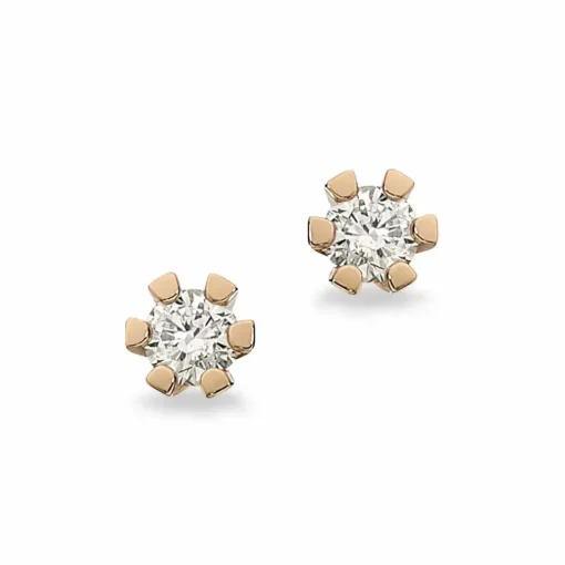 Vida - Guld øreringe med diamanter 0,15ct - 1813,15