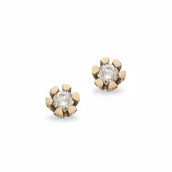Vida - Guld øreringe med diamanter 0,06ct - 1813,06
