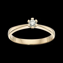 Vida - Guld ring med diamant 0,10ct - 7813,10