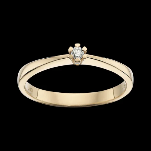 Vida - Guld ring med diamant 0,03ct - 7813,03