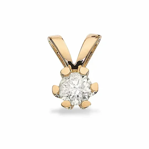 Vida - Guld vedhæng med diamant 0,15ct - 2813,15