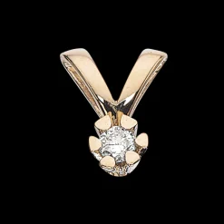 Vida - Guld vedhæng med diamant 0,03ct - 2813,03