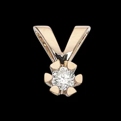 Vida - Guld vedhæng med diamant 0,05ct - 2813,05