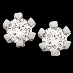Vida - Hvidguld øreringe med diamanter 0,15ct - 1814,15