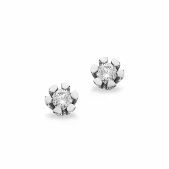Vida - Hvidguld øreringe med diamanter  0,06ct - 1814,06
