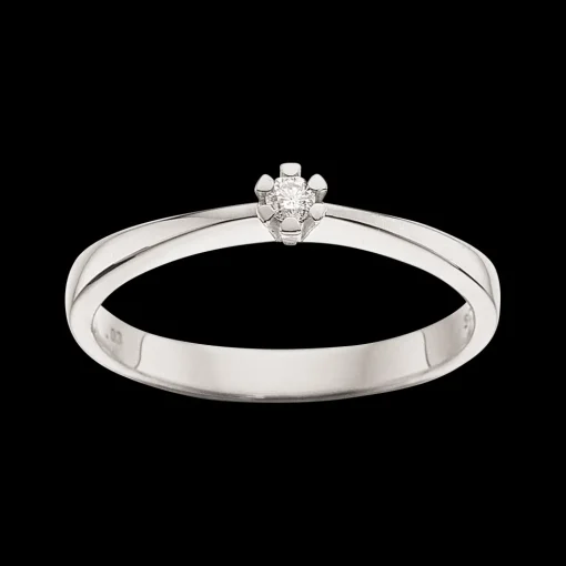 Vida - Hvidguld ring med diamant 0,03ct  - 7814,03
