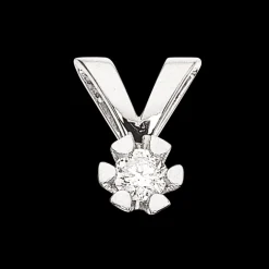 Vida - Hvidguld vedhæng med diamant 0,05ct - 2814,05