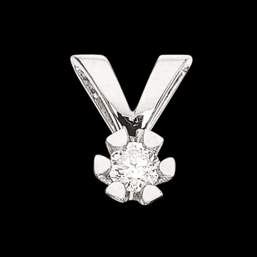 Vida - Hvidguld vedhæng med diamant 0,05ct - 2814,05