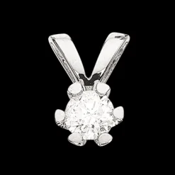 Vida - Hvidguld vedhæng med diamant 0,15ct - 2814,15