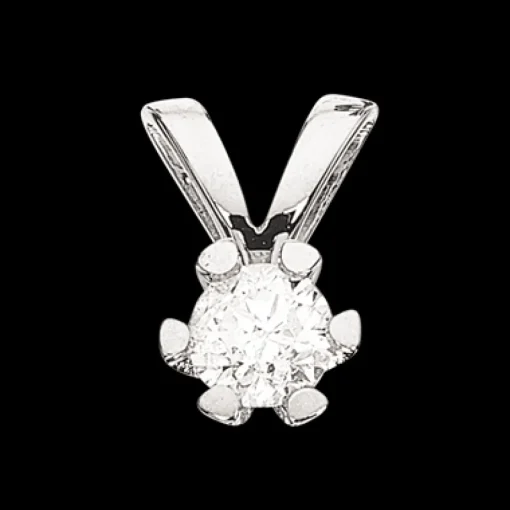Vida - Hvidguld vedhæng med diamant 0,15ct - 2814,15