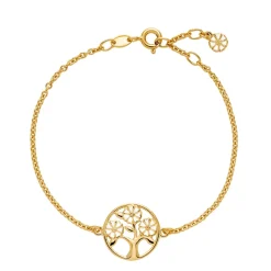 Lund Copenhagen - Marguerit Livstræ armbånd i forgyldt - 9015063-m