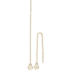 Lund Copenhagen - Marguerit øreringe med kæde - 909050-m